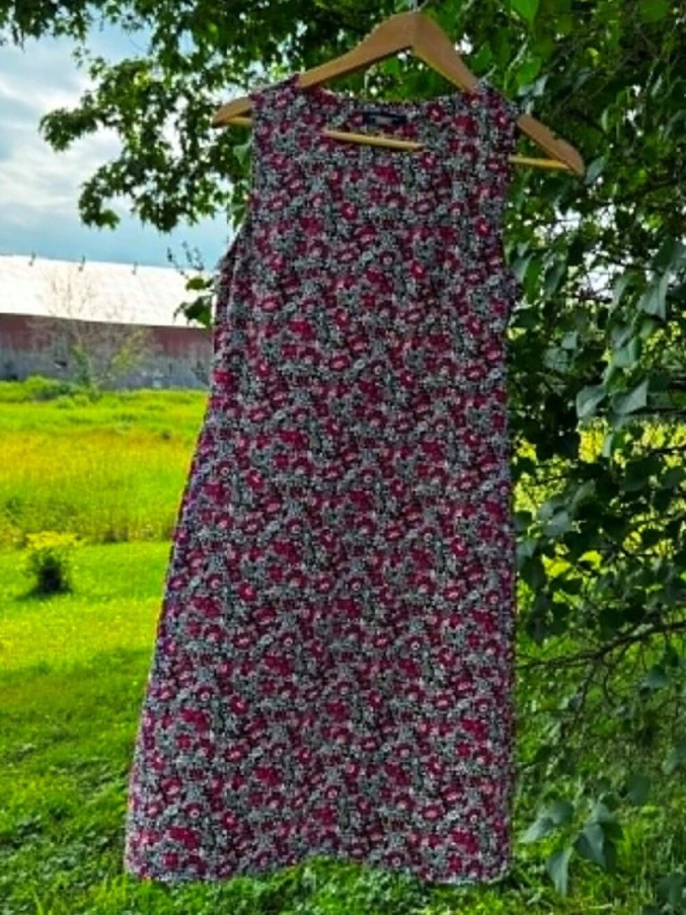 Tommy Hilfiger Sleeveless Red Floral Dress – Size 4